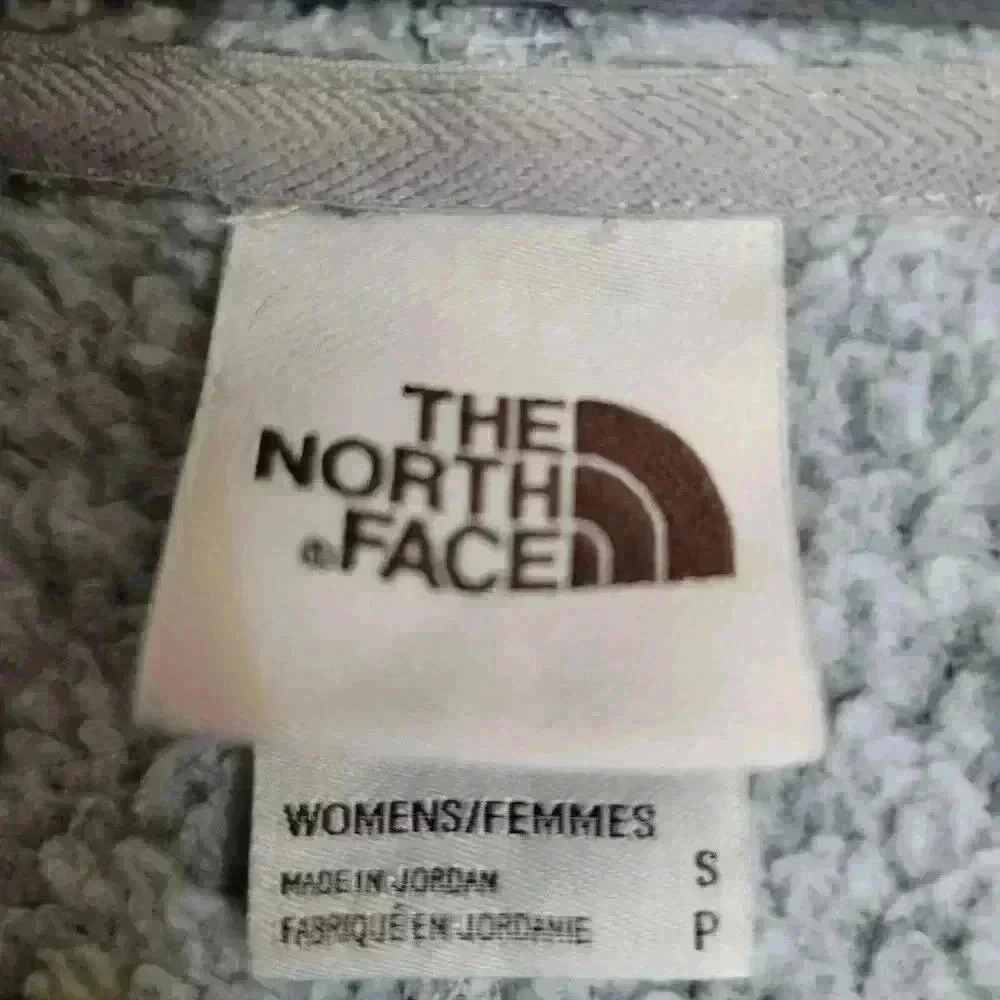 The North Face Womens Medium Crescent Wrap Fleece Hoodie Jacket Gray - Picture 7 of 13